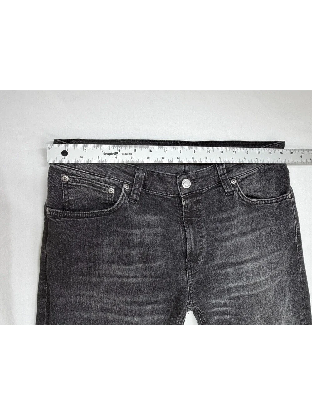 Nudie Jeans Co Men Jeans Organic Cotton Size 34 Black